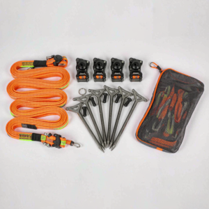 Camping Tent Guyline Kit with Aluminum Tensioners